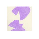 Painting on paper "birds" lilac signed eawy