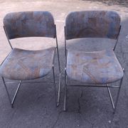 2 60s David Rowland sleigh chairs