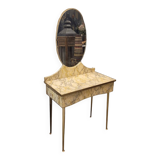 Art Deco dresser, parchment, mid-century, 50s – Italy