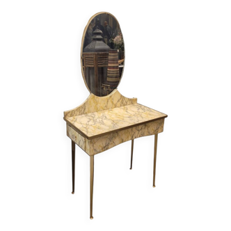 Art Deco dresser, parchment, mid-century, 50s – Italy