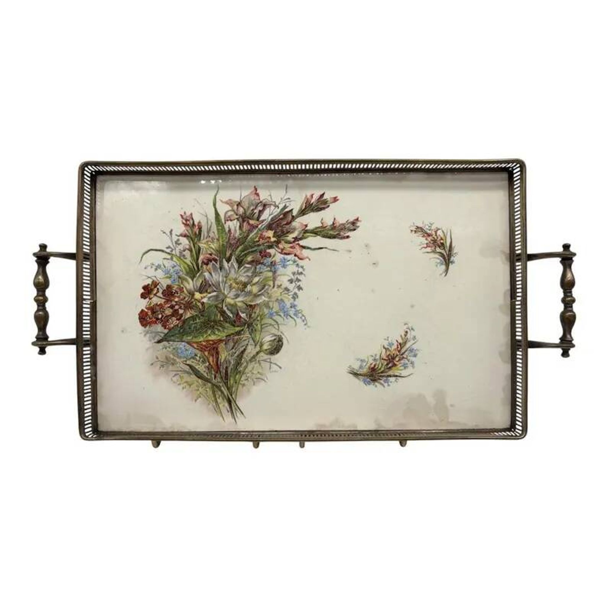 Service Plate WMF Jugendstil Art Nouveau Silver-Plated Galalithe Around 1905