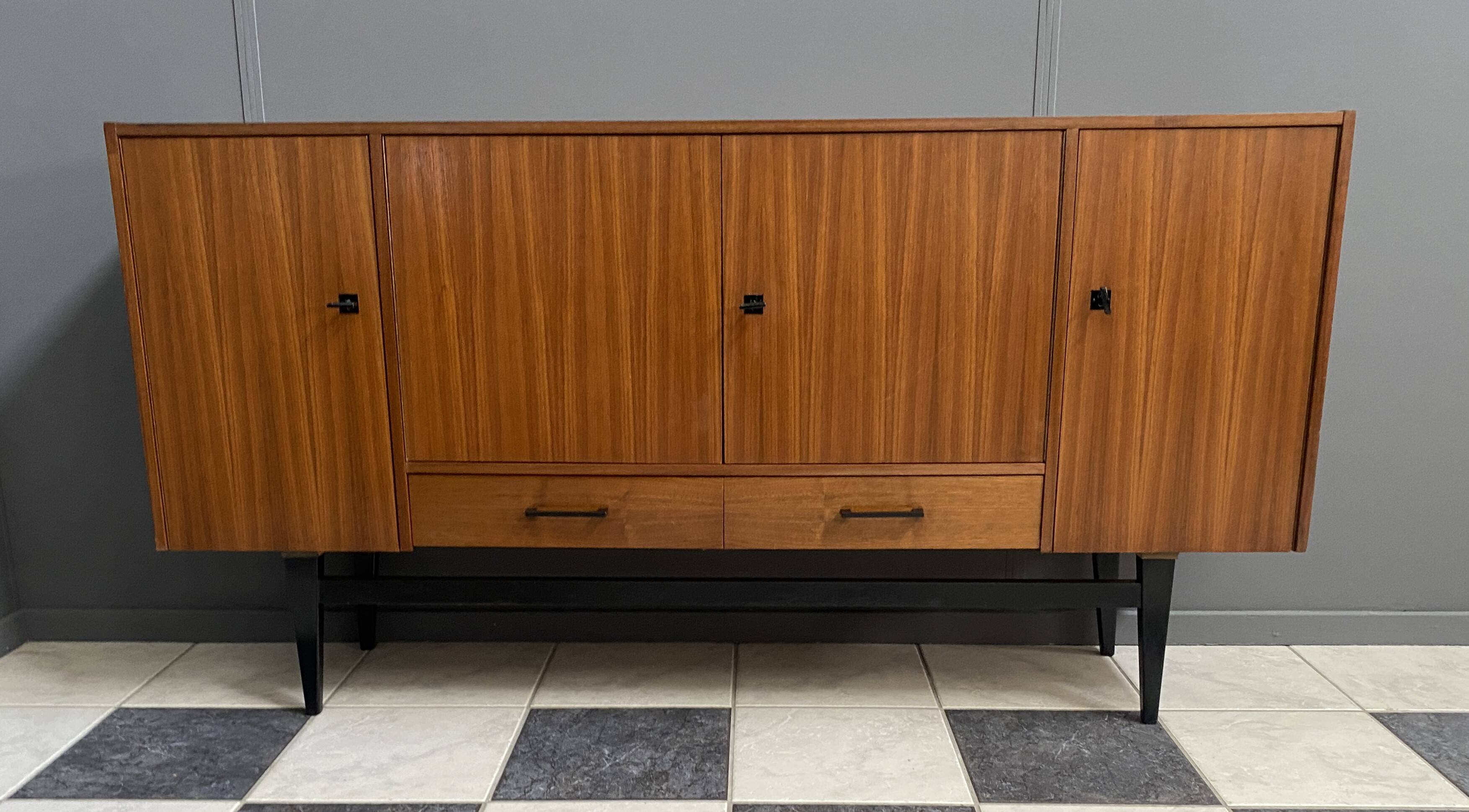 wood sideboard 1970s