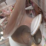 Coupe pied douche en porcelaine ancien