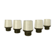 5 liquor glasses/glasses in smoked glass