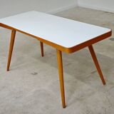 Table basse opaxit blanc par Jiri Jiroutek pour Cesky Nabytek 1960