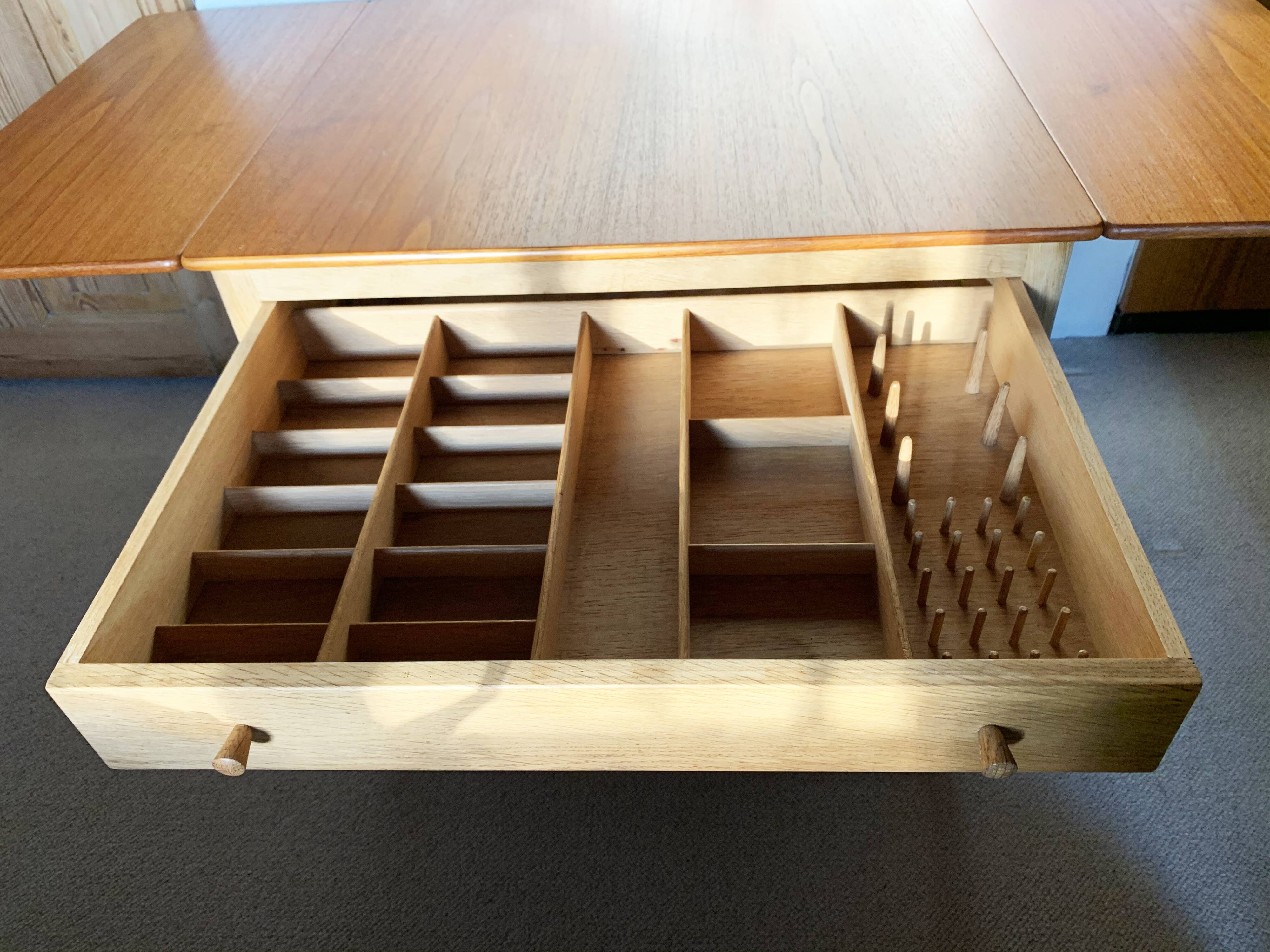 Danish design sewing table Hans Wegner edition Andréas Tuck 1950
