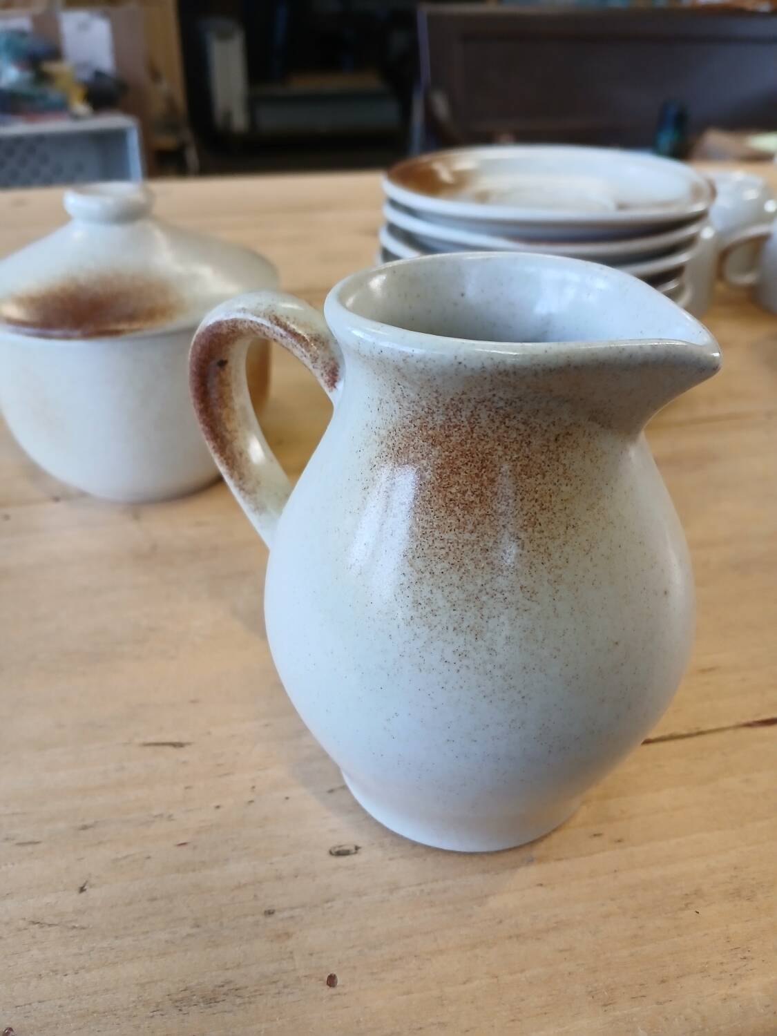 Antique stoneware coffee service