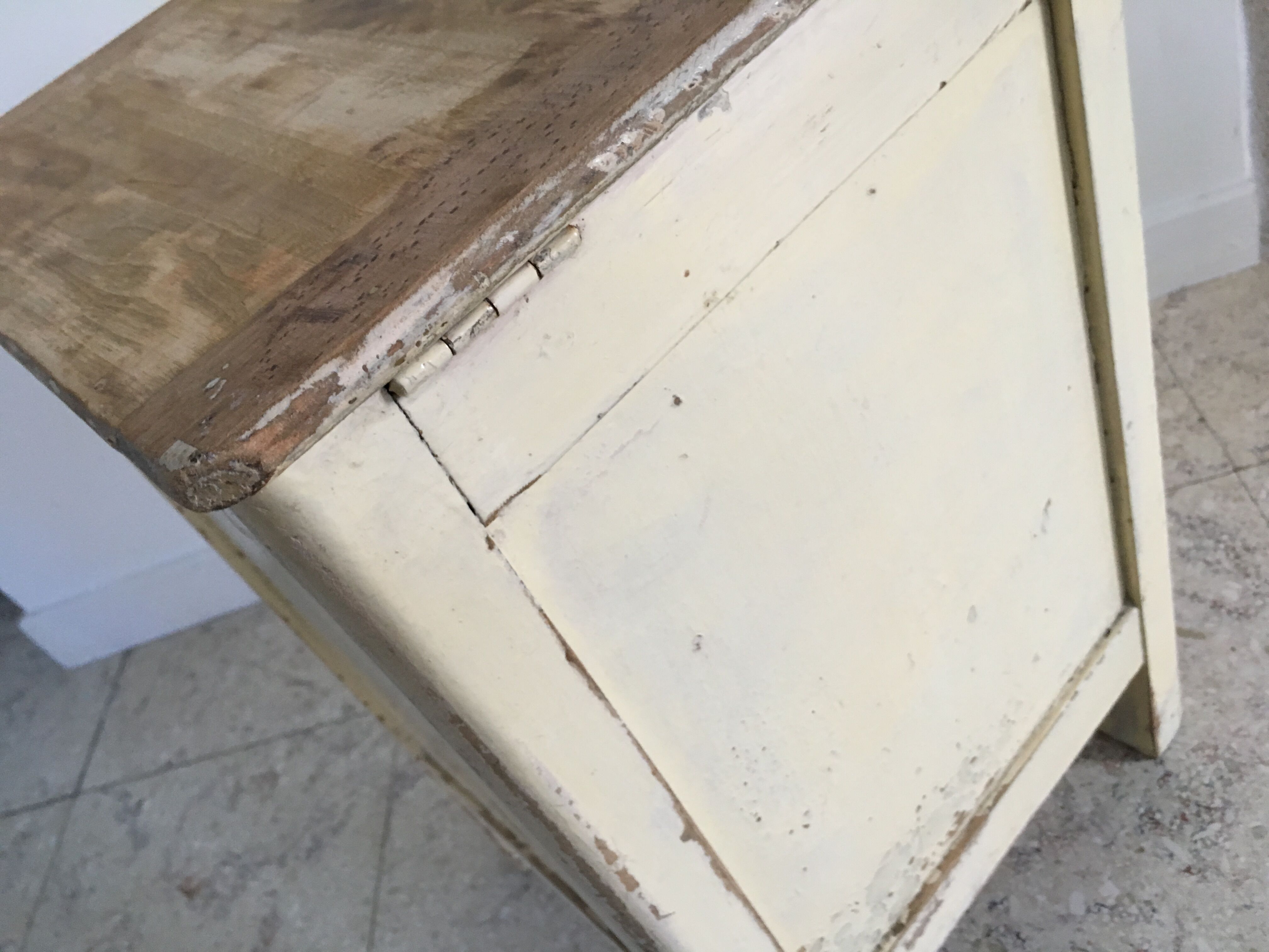 Old white hasselberger stool