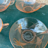 Set of 4 Art Deco cups