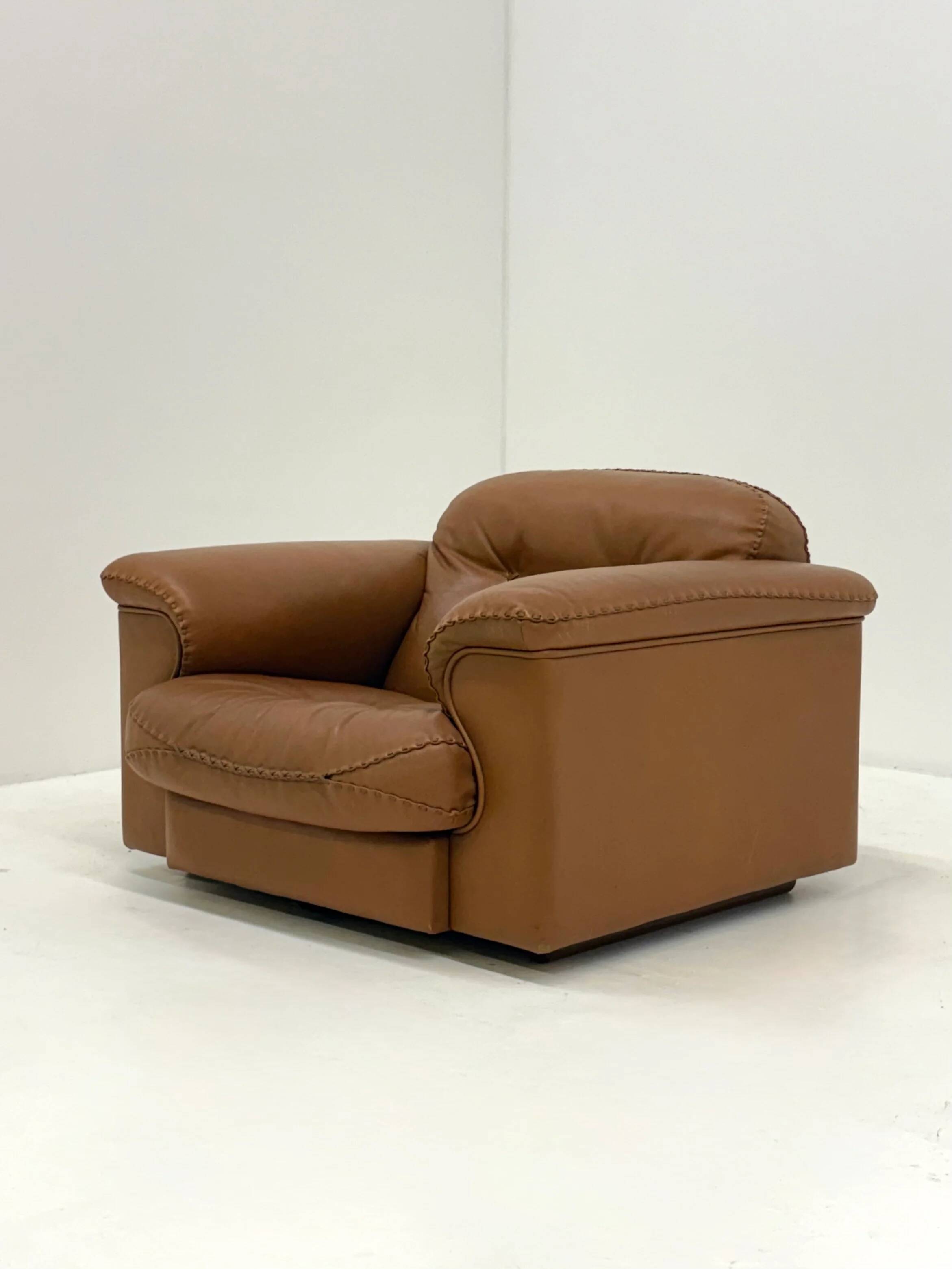 De Sede DS-101 camel brown vintage armchairs