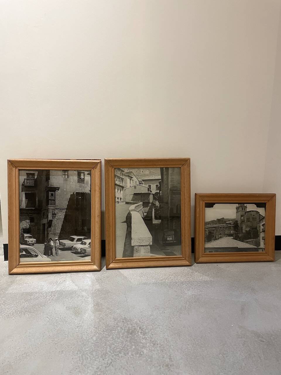 Set de trois photos noir et blanc 1950