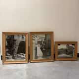 Set of three black and white photos 1950