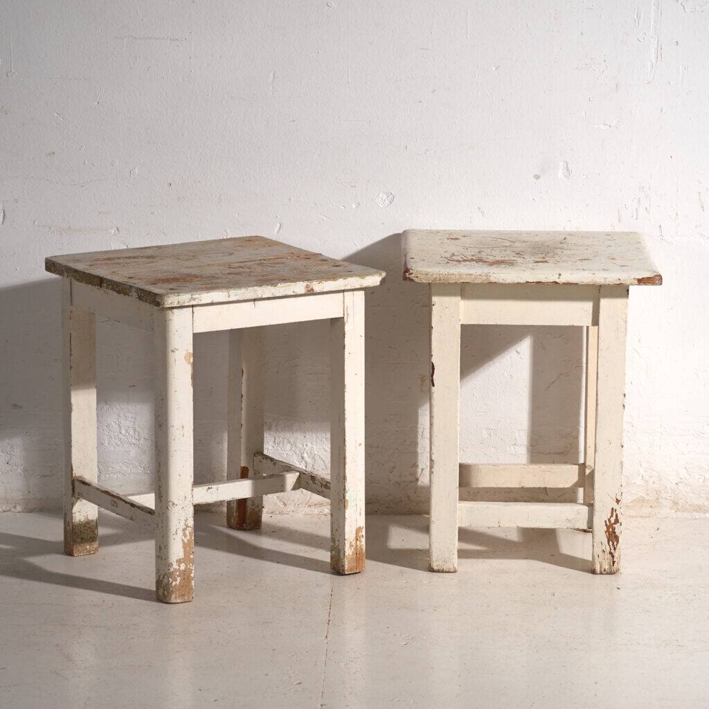 Antique pine bedside tables – Central Europe, circa 1940 #12