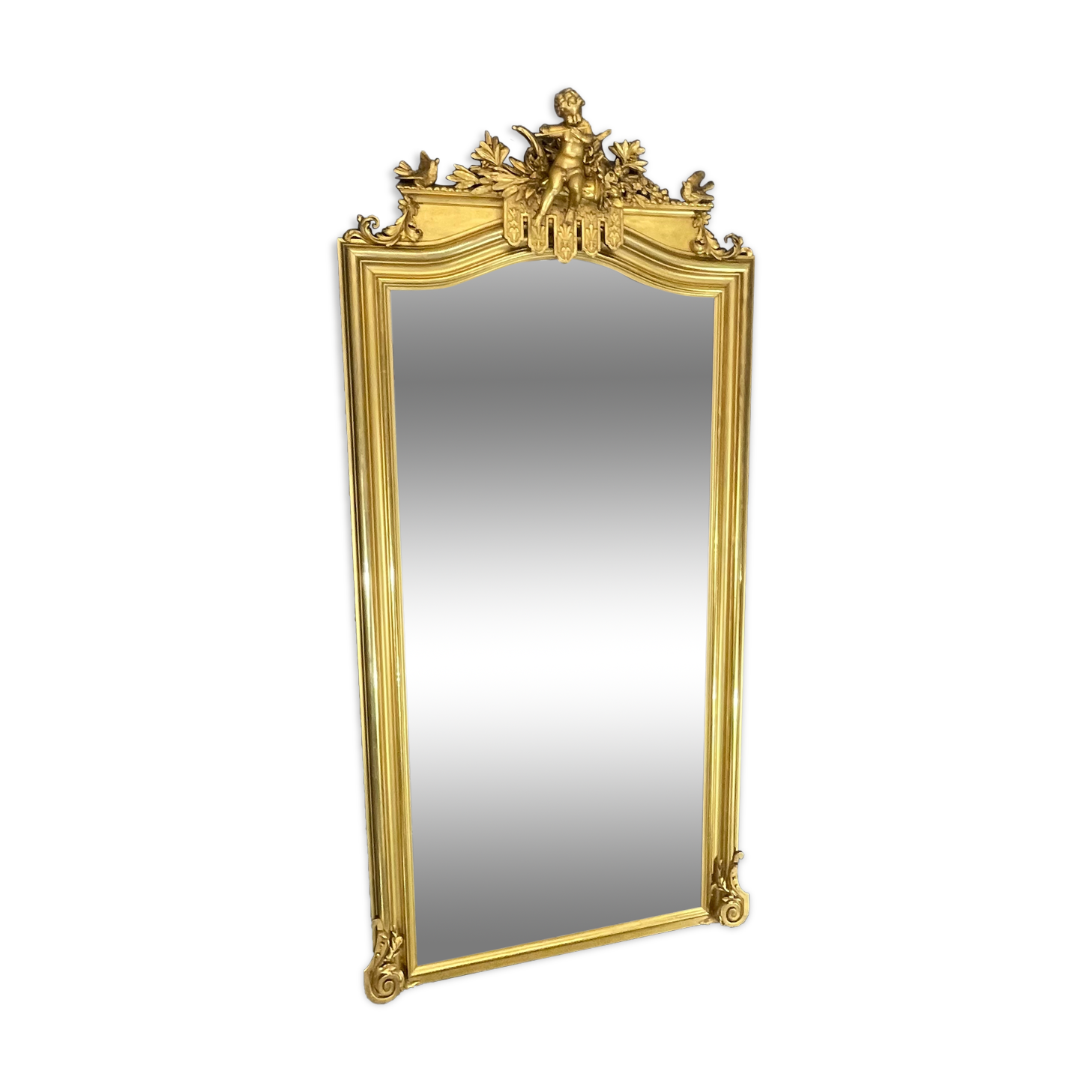 Mirror 204 x 98 cm nineteenth century Napoleon III