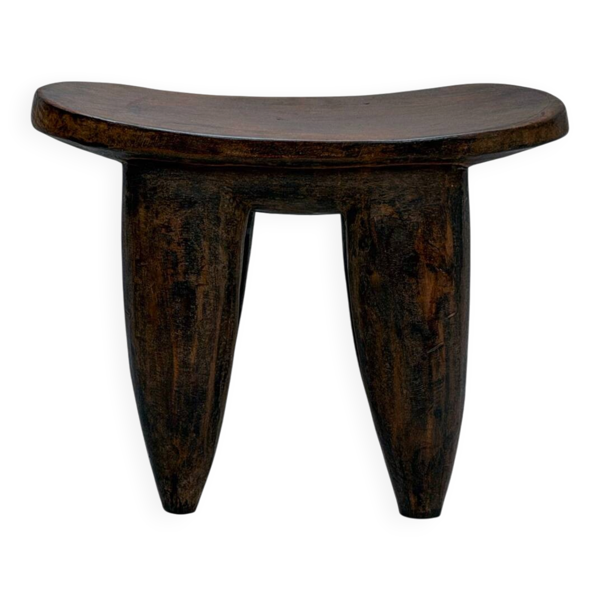 Grand tabouret Senoufo en bois (Burkina Faso)