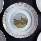 Set of 5 Moulin des Loups flat plates