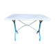 Table de bistrot en marbre de carrare poli