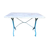 Table de bistrot en marbre de carrare poli