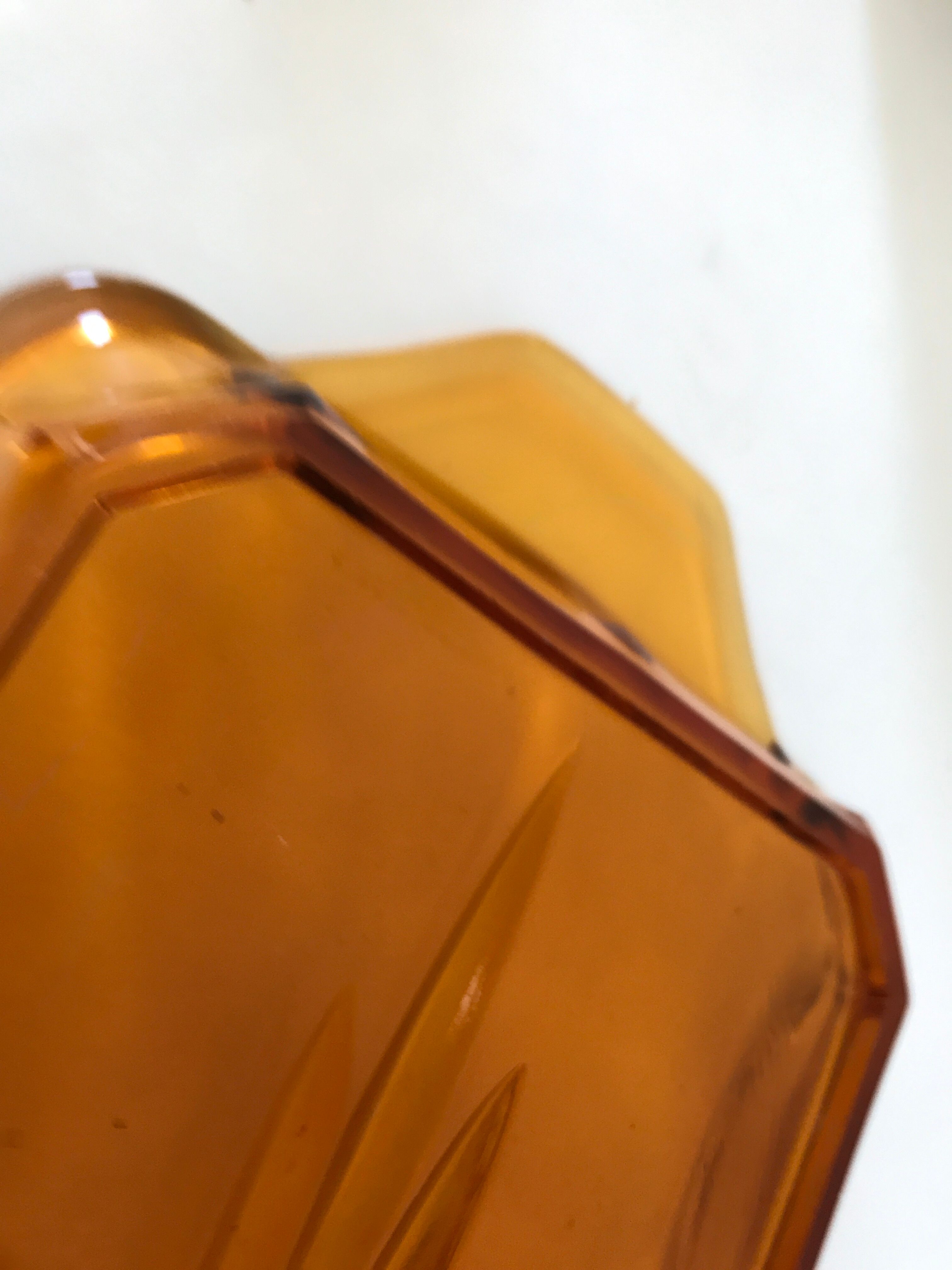 Plat à gâteau cake en verre jaune