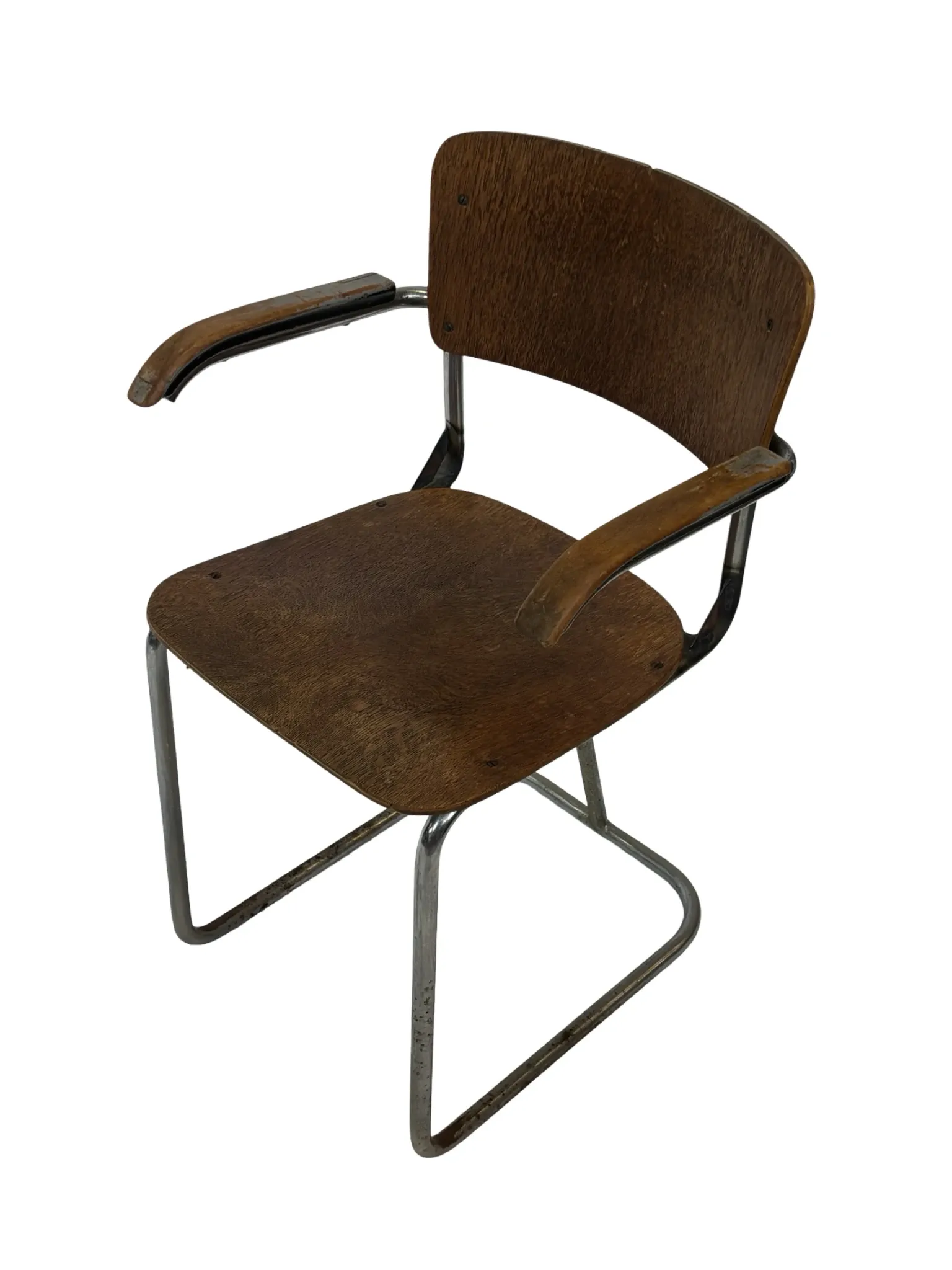 Vintage Plywood bauhaus style dining chair desk chair 50's Design
