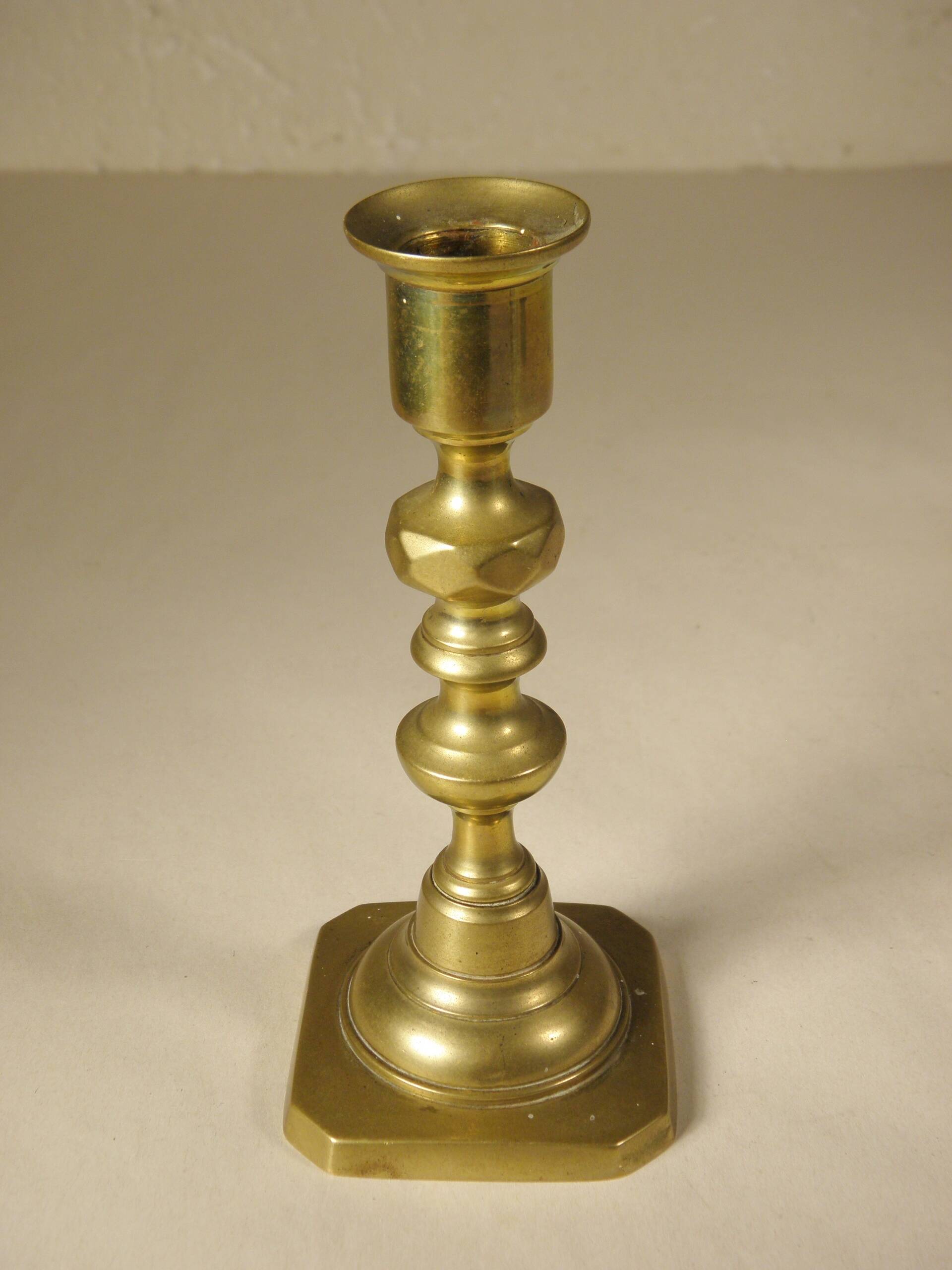Brass candle holder 15 cm from the 70s
