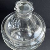 Drageoir with lid - Cut blown glass – 19th century
