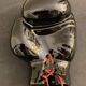 Ashtray or empty pocket in black ceramic, boxing glove JC. Peire, 1970