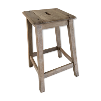 Tabouret ancien bois brut