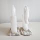 Pair of onyx horse bookends 1970