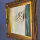 Maritime tableau 3 masts gold frame, sculpted