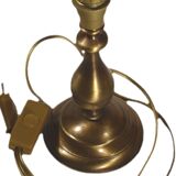 Brass baluster lamp base, 10x21cm, vintage