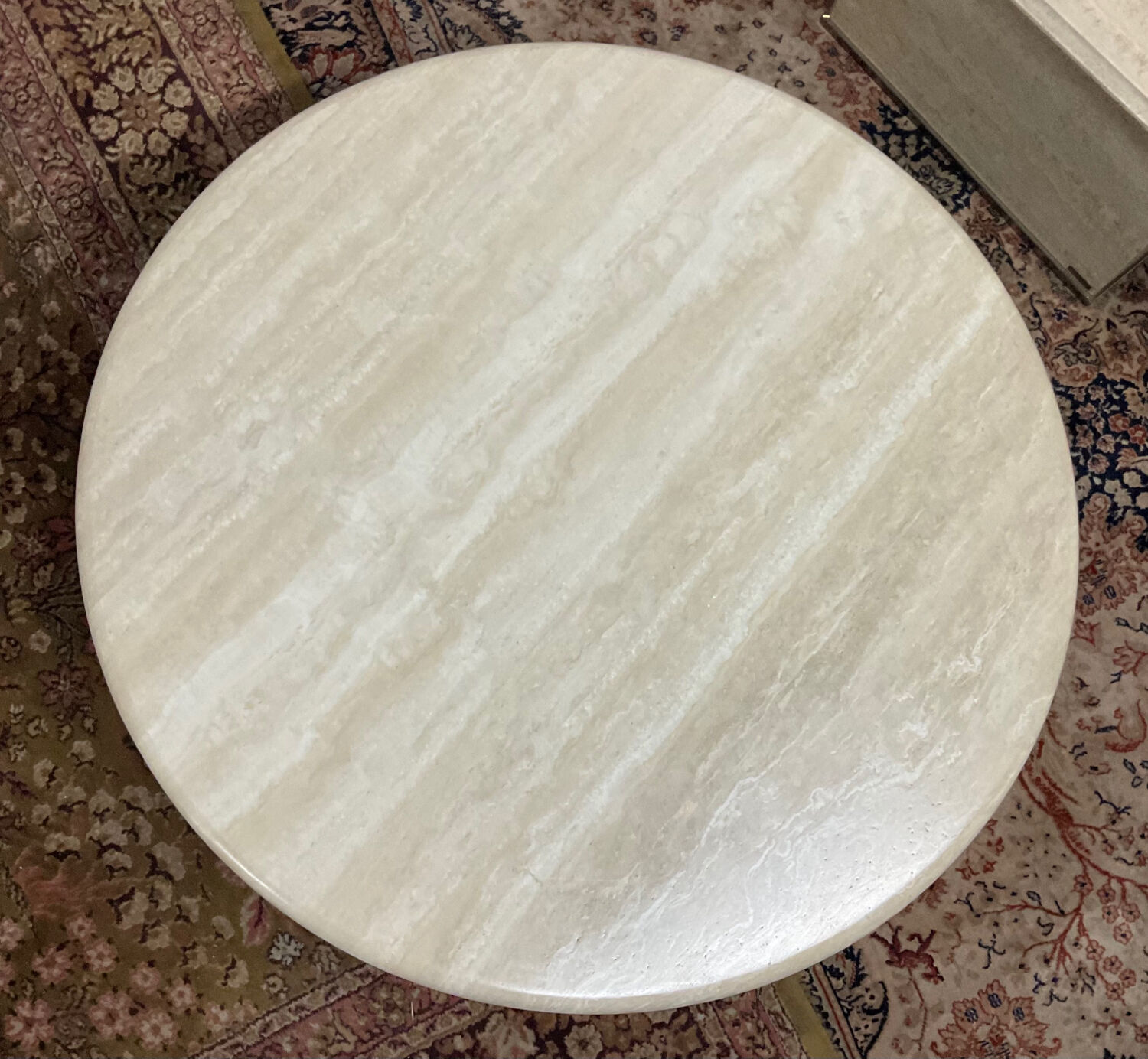 Vintage travertine coffee table from the 70s