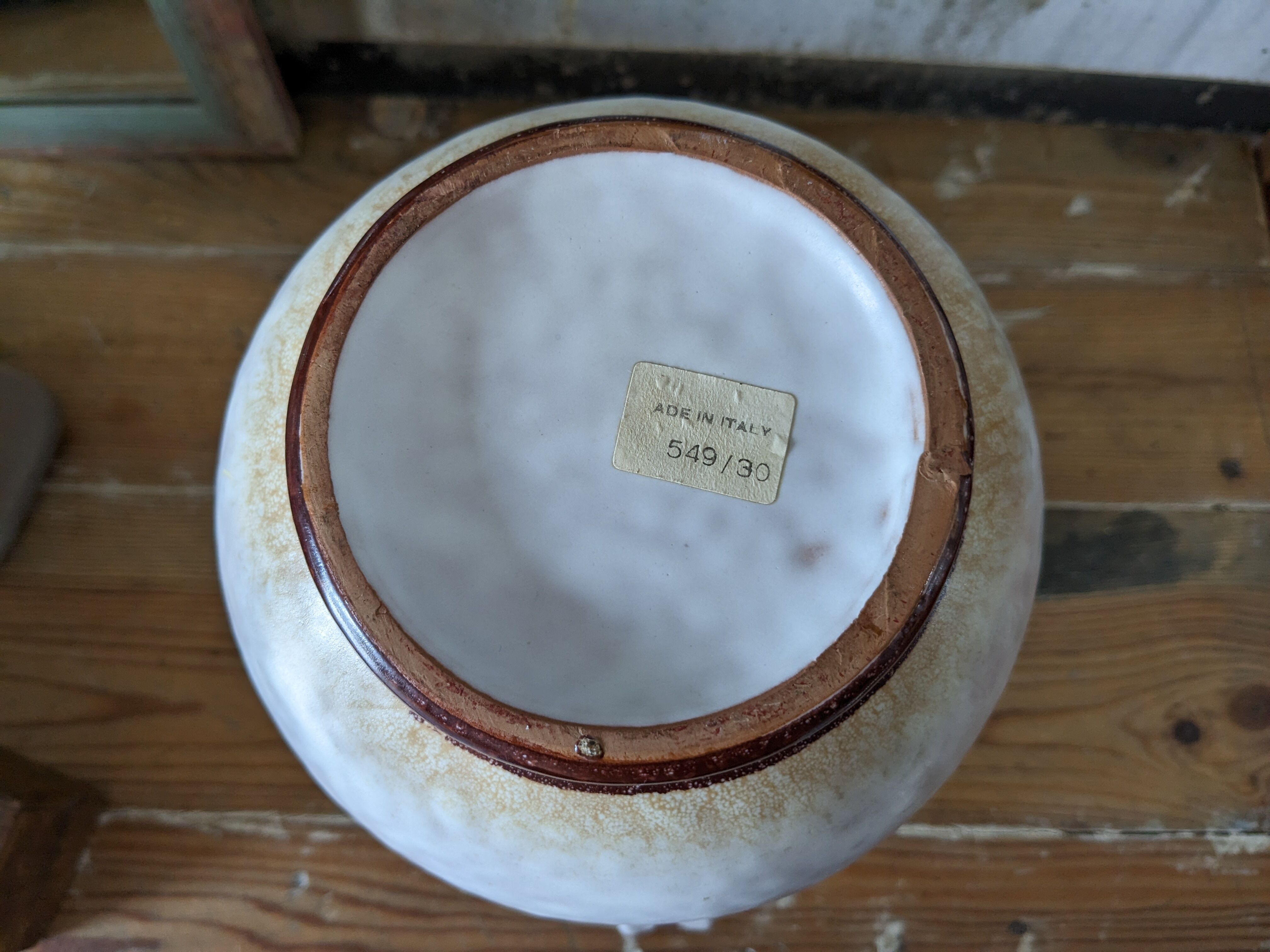 Ceramic pitcher from italy