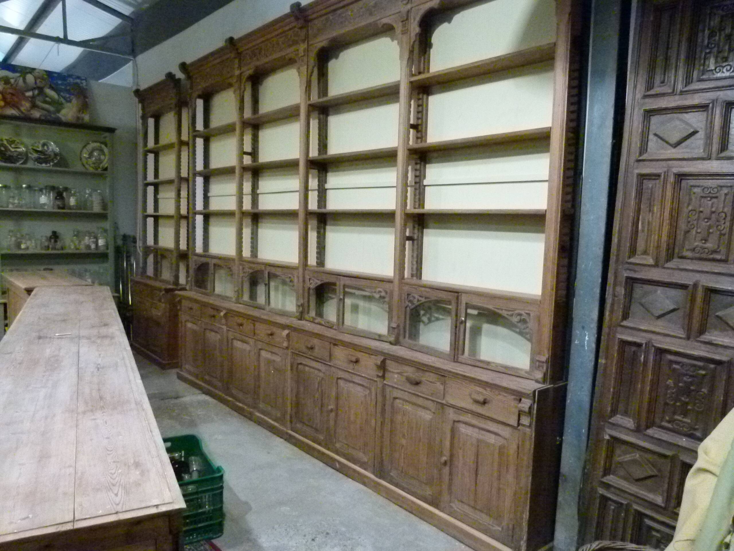 Early 20th century pharmacy window