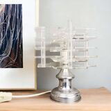 Lampe de table moderne en acrylique transparent du siècle hollandais, 1960s