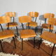 Lot de 6 chaises d'école années 70