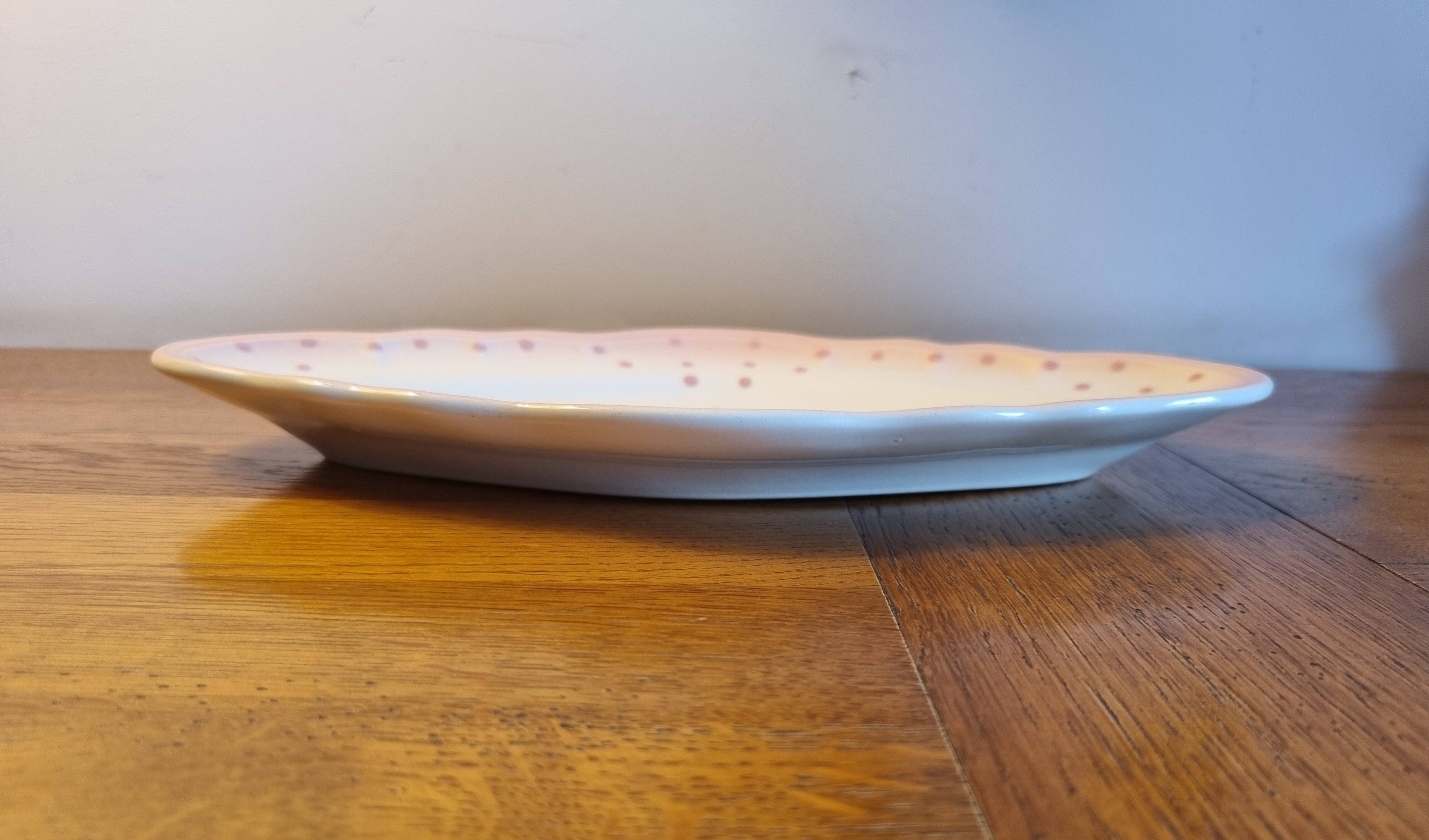 retro tray in French earthenware