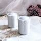 Salière poivrier porcelaine blanche