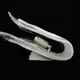 Pair of Murano Sil Lux wall sconces in alabaster glass and aluminum