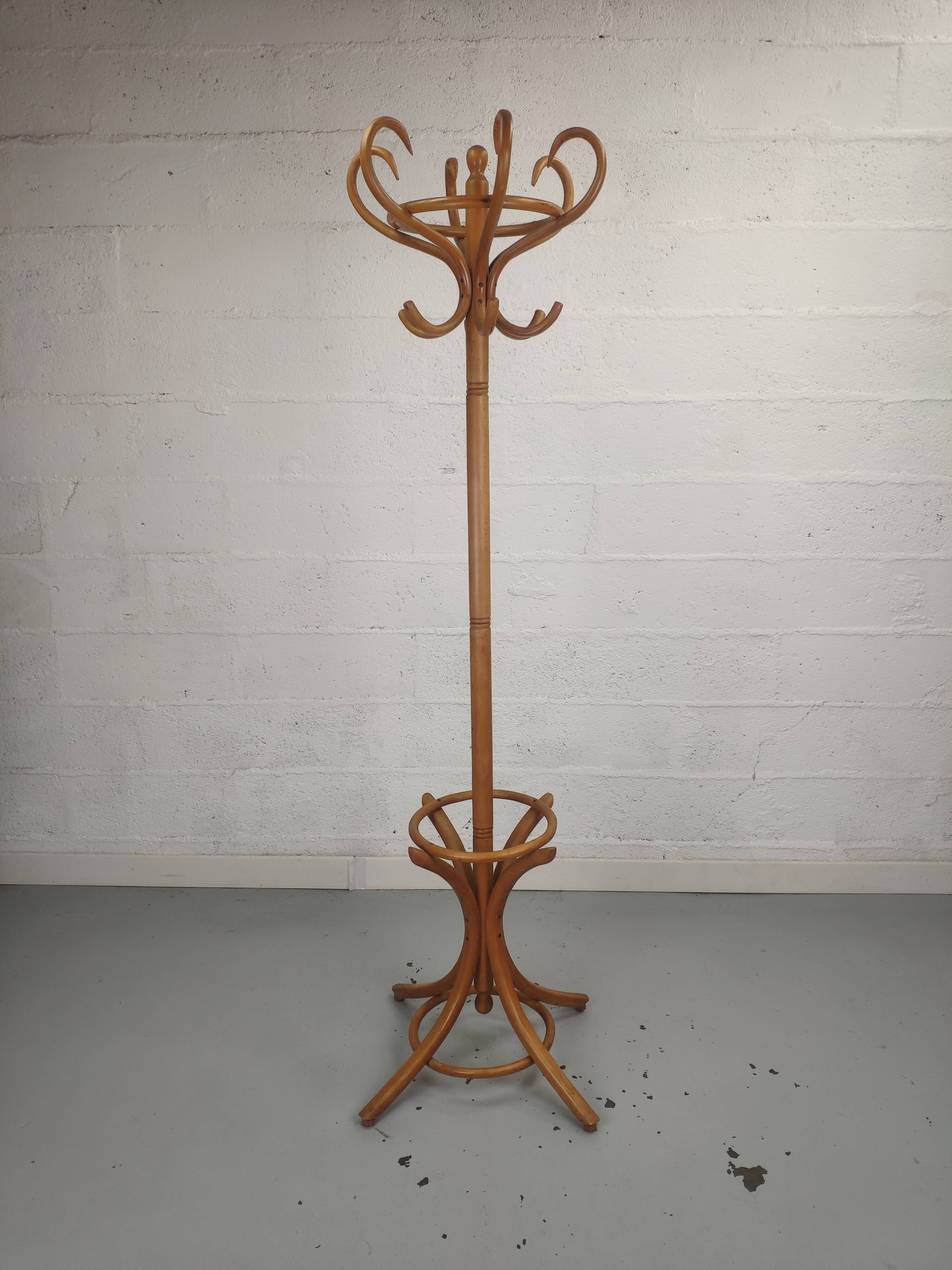 Vintage wooden parrot coat rack