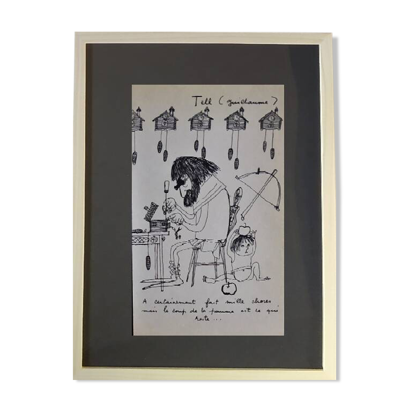 Illustrations Daninos de 1962 " La Suisse de G.Tell "