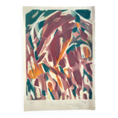 Partager jean bazaine, les saisons, 1965. lithographie originale signée au