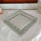 Square glass ashtray / empty pocket