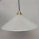 Pair of opaline pendant lights