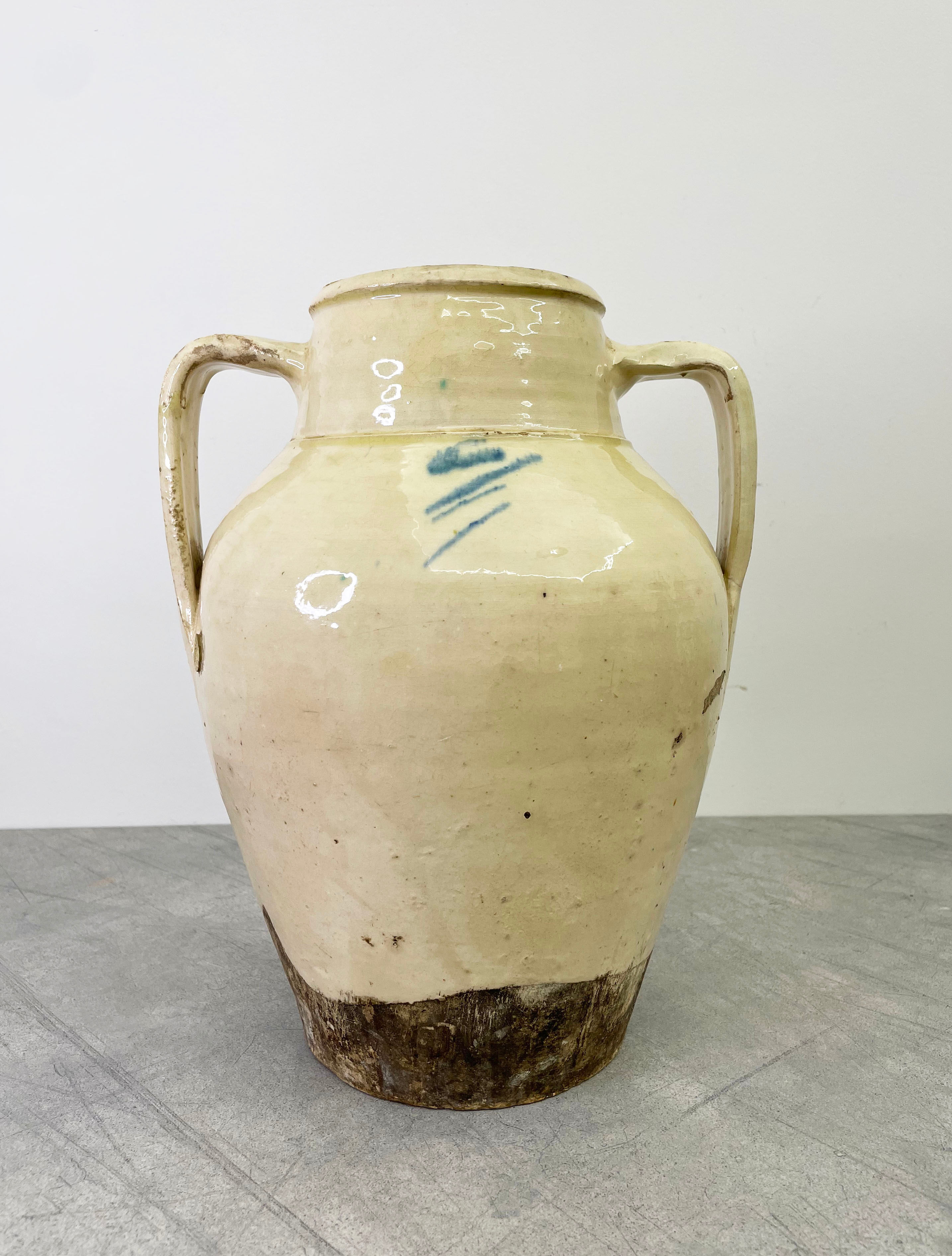 Antique tree of life confit pot