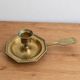 Vintage brass hand candle holder – Pineapple handle rat of the cellar