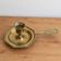 Vintage brass hand candle holder – Pineapple handle rat of the cellar