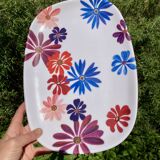 Melamine flower patterned tray, Melstar, 1970s