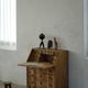 Milieu du 20e siècle, Danis Modern Oak Drop-Front Secretary Desk / Bureau