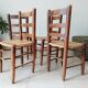 Set of 4 antique mountain chairs in the style of Charlotte Perriand
